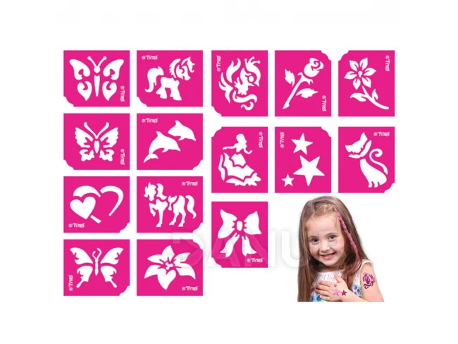 Sada šablón - pre dievčatá - 15 kusová