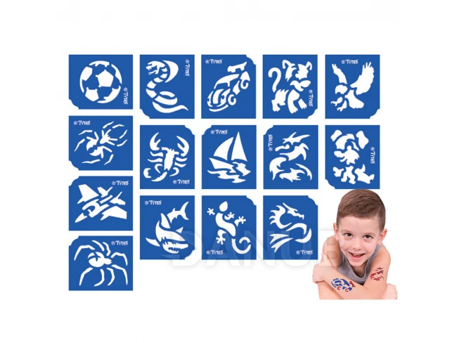 Sada šablón - pre chlapcov - 15 kusová