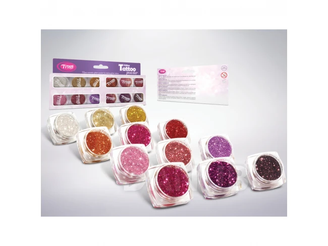 Sada trblietavého prachu - výber teplých farieb 