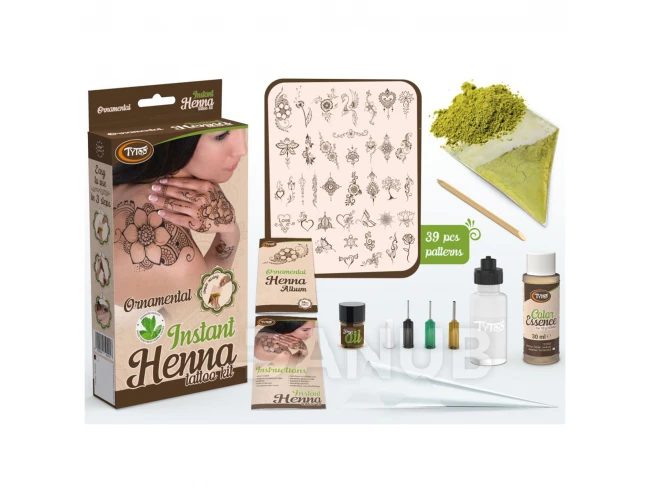 Instantná henna sada - s ornamentami