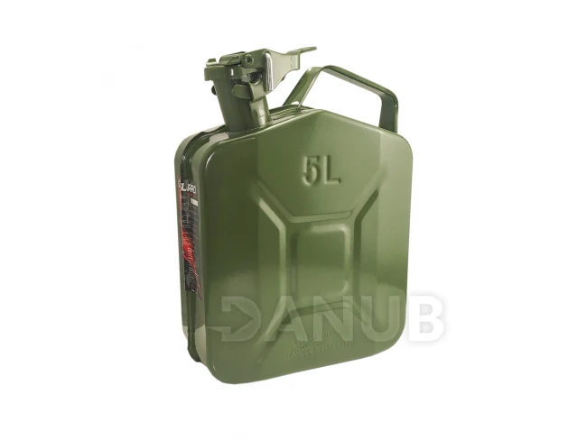 Benzinový kanister - kov - 5 L - zelený