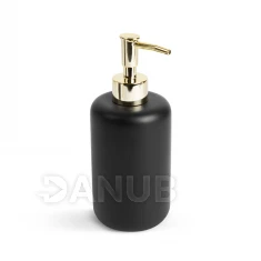 Ručný dávkovač mydla - matná čierna / lesklá zlatá