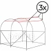 Fóliový záhradný skleník UV4 - 140g/m2 - 2x2x2 m - zelený