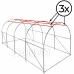 Fóliový záhradný skleník UV4 - 140g/m2 - 4,5x2x2 m - zelený