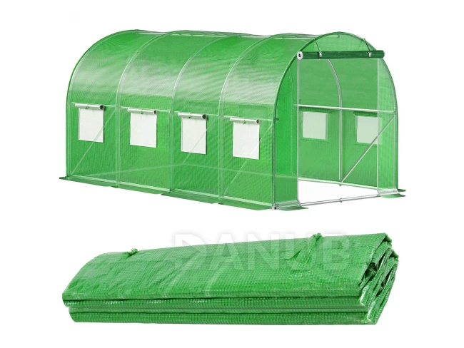 Náhradný kryt na tunelový skleník - fólia - 4,5x2x2 m - UV-4 - 140g/m - zelená