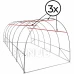 Fóliový záhradný skleník UV4 - 140g/m2 - 6x3x2 m - zelený