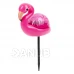 Zapichovací solár - korytnačka, flamingo, slimák - biela LED - 10 x 6 x 15 cm