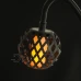 Zapichovacia solárna lampa - efekt plameňa - 5 gulí - 7 cm - 30 LED