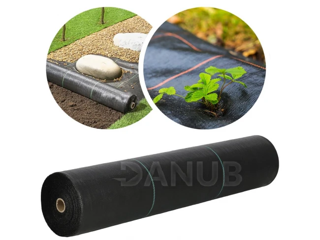 Záhradná agrotextília proti burine - 90g/m2 - 1,6x10 m - čierna