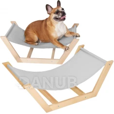 Ležadlo pre psa - drevo - sivé