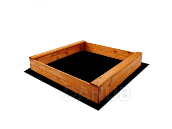 Drevené pieskovisko - 120x120 cm - impregnované - + geotextília