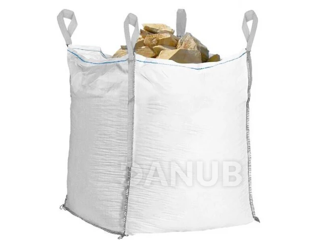 Big Bag vrece s nosnosťou 1000 kg - 1200l - biela so sivou
