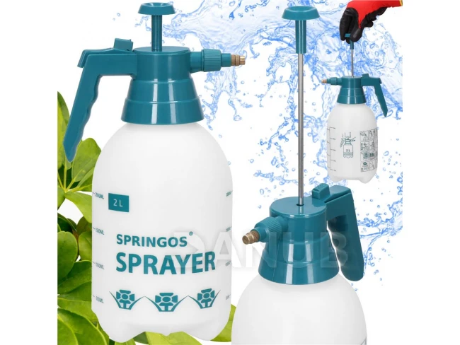 Záhradný tlakový postrekovač na rastliny - ručný - 2L