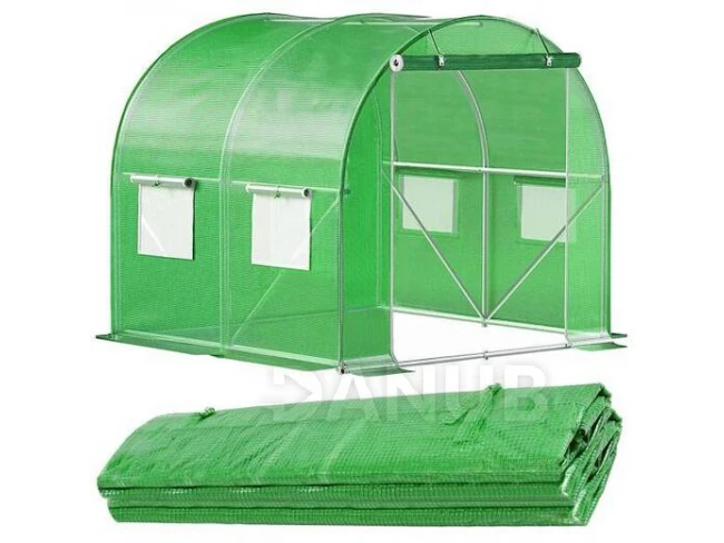 Náhradný kryt na skleník - fólia - 2x2x2x m - UV-4 - 140g/m - zelená