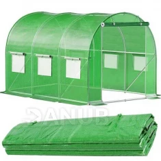 Náhradný kryt na tunelový skleník - fólia - 3x2x2 m - UV-4 - 140g/m - zelená