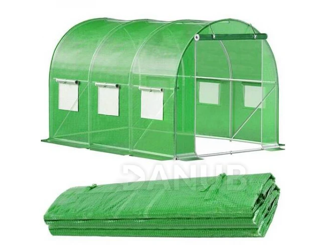 Náhradný kryt na tunelový skleník - fólia - 3x2x2 m - UV-4 - 140g/m - zelená