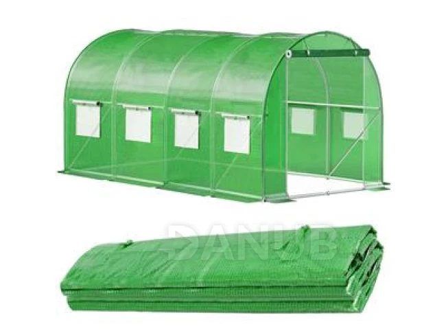 Náhradný kryt na tunelový skleník - fólia - 4x2,5x2 m - UV-4 - 140g/m - zelená