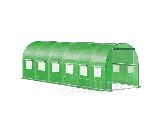 Fóliový záhradný skleník UV4 - 140g/m2 - 6x3x2 m - zelený