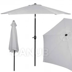 Záhradný slnečník Modern 260cm - sivý