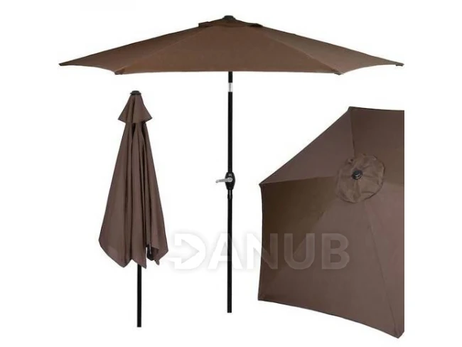 Záhradný slnečník Modern 260cm - hnedý