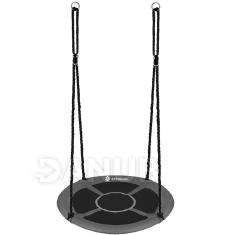 Hojdací kruh bocianie hniezdo - 110 cm - čierno-sivé