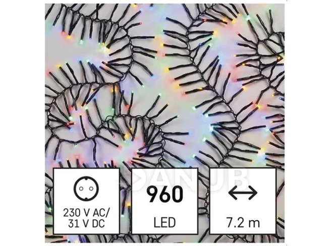 LED vianočná reťaz – ježko, 7,2 m, vonkajšia aj vnútorná, multicolor, programy LED vianočná reťaz – ježko, 7,2 m, vonkajšia aj vnútorná, multicolor, programy