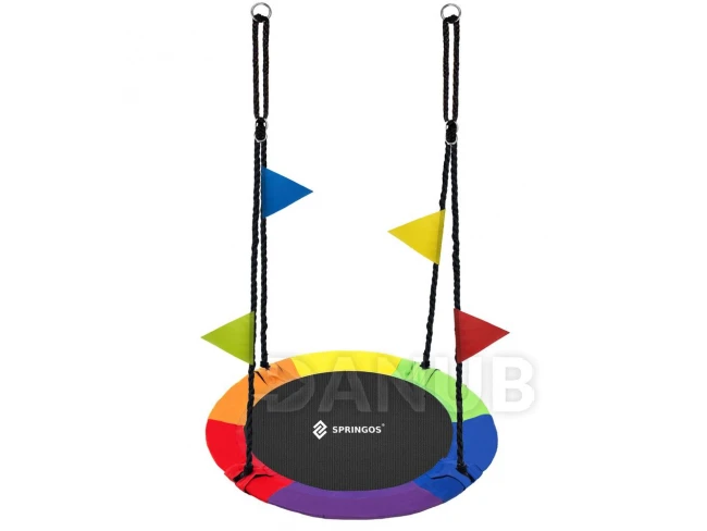 Hojdací kruh bocianie hniezdo - 110 cm - farebný