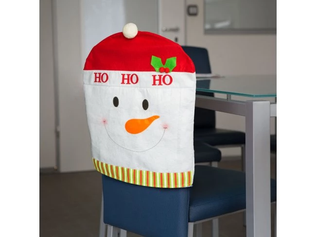 Návlek na stoličku - Snehuliak