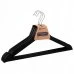 Drevené vešiaky na šaty - 3 ks - čierne