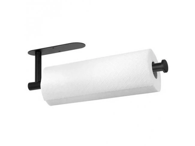 Držiak na papierovú rolku oceľový - čierny matný