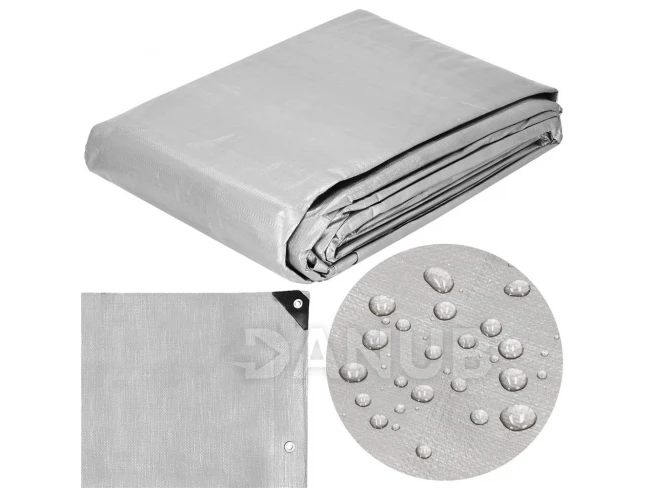 Hrubá krycia plachta - 3x5m - 210g/m2 - sivohnedá