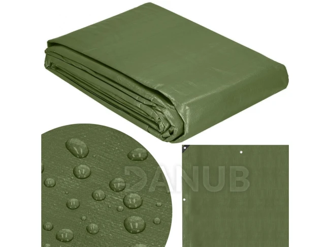 Hrubá krycia plachta - 4x5m - 120g/m2 - zelená