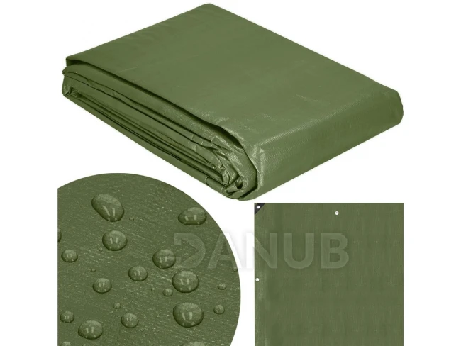 Hrubá krycia plachta - 6x8m - 120g/m2 - zelená