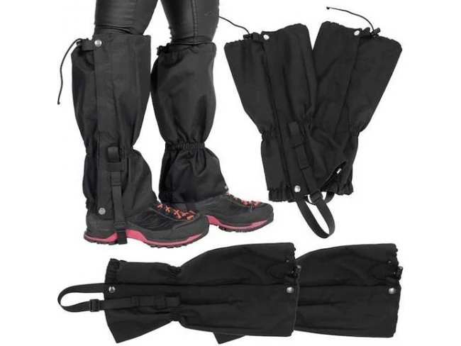 Návleky na topánky nepremokavé trekingové - čierne - 2ks