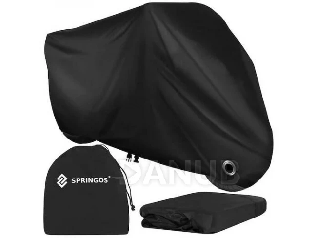 Obal na bicykel, motorku, skúter - XXL - 250x105x125 cm - čierny