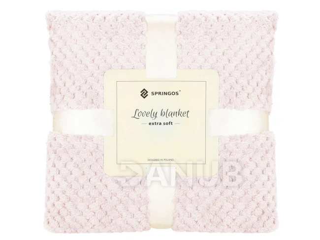 Obojstranná plyšová deka Warm - 200x220cm - svetloružová