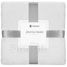 Plyšová deka LUX - 200x220cm - svetlosivá