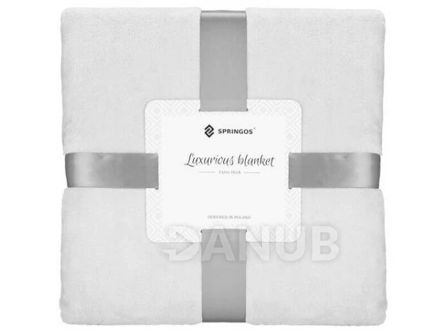 Plyšová deka LUX - 200x220cm - svetlosivá