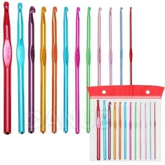 Sada háčikov na háčkovanie - 12ks + obal