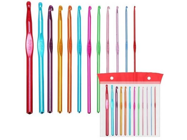 Sada háčikov na háčkovanie - 12ks + obal