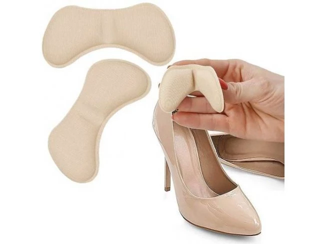 Samolepiace penové vankúšiky za pätu do topánok - 2 ks - béžové