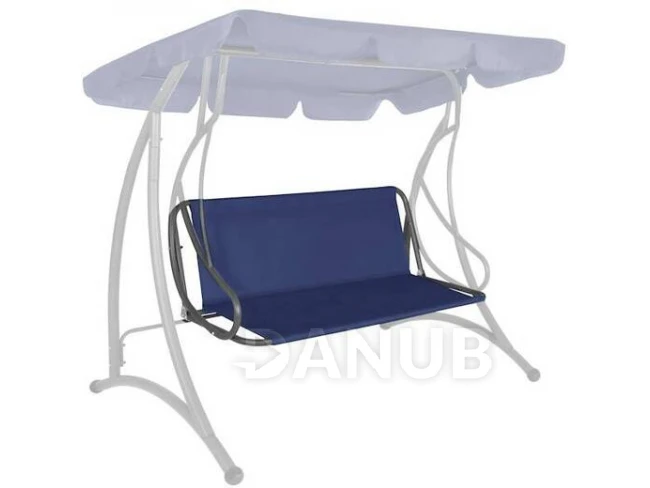 Sedadlo na záhradnú hojdačku - 110 x 90 cm - modré