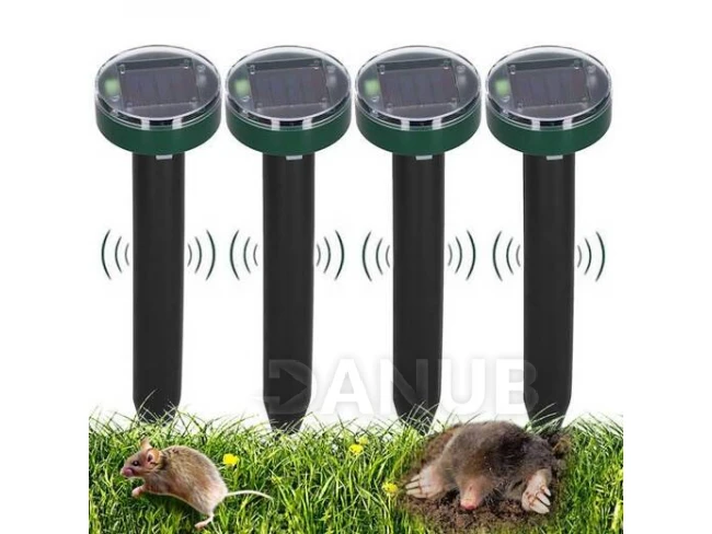 Solárny odpudzovač krtkov, hrabošov, kuny a iné hlodavce - 4 ks 