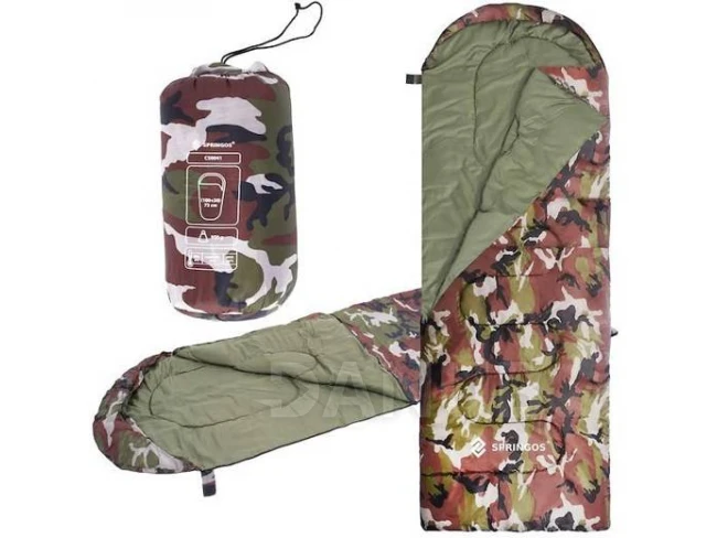 Turistický spací vak - 210x73 cm - kamufláž Turistický spací vak - 210x73 cm - kamufláž