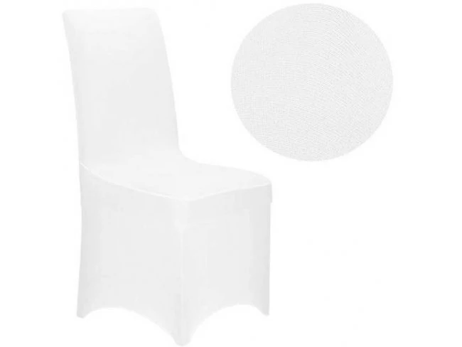 Univerzálny poťah na banketovú stoličku - biely