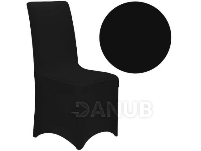 Univerzálny poťah na banketovú stoličku - čierny