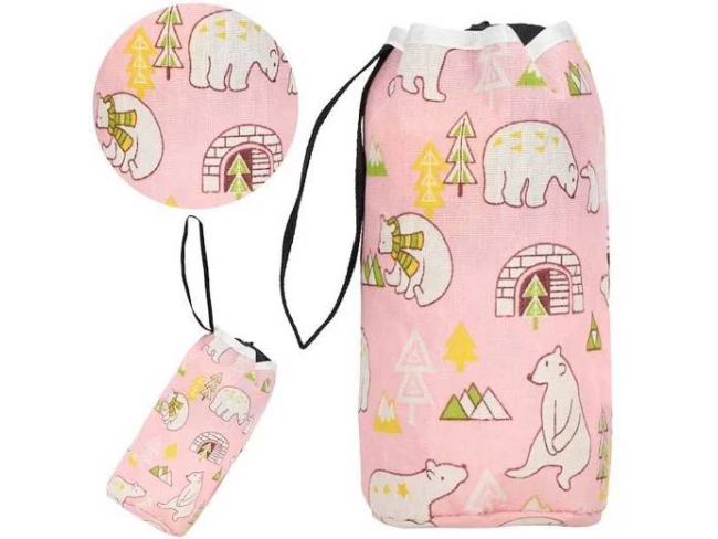 vrecko na hračky so sťahovacou šnúrkou - ružové