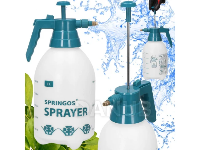 Záhradný tlakový postrekovač na rastliny - ručný - 3L