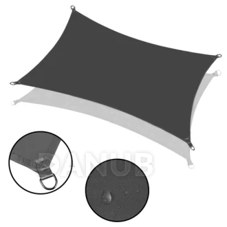 Tieniaca plachta obdĺžnik 3x2 m - tmavá sivá