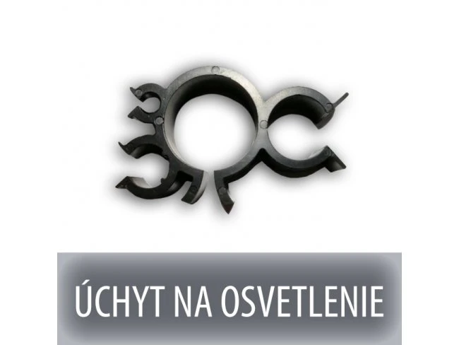 Univerzálny úchyt na odkvap pre vianočné osvetlenie 